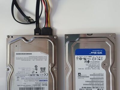 2 tk. HDD 3.5" SATA 1TB (2 TB KOOS)