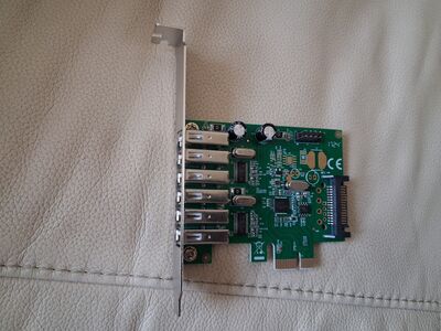 USB PCI Express adapter PCI Express -> 6 pordiga USB