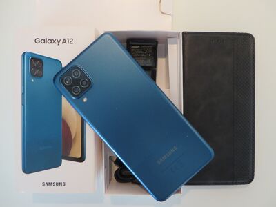 Samsung Galaxy A12  32/3GB, sinine + uued kaaned