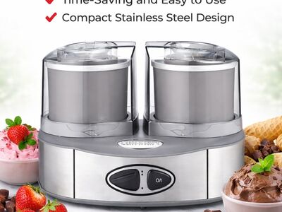 UUS Cuisinart jäätisemasin DUO ICE (inglise pesa)