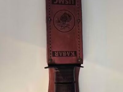 Originaal KA-BAR USMC nuga nahktupega