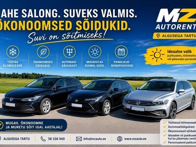 Sõiduautode rent algusega Tartu