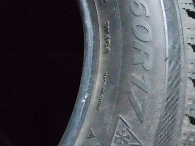 225/60 R17 korralikud talverehvid 8-9mm
