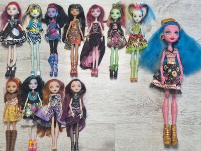 Monster High & Ever After High doll collection for