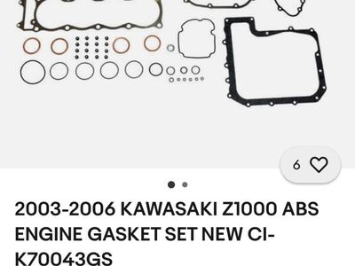 Kawasaki Z1000 mootori tihendikomplekt 2003-2006