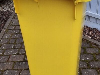 Prügikonteiner 140L, kollane (PAKEND)