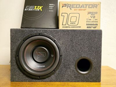 MDS 10" 2000W ja Monoblock, pult, uus