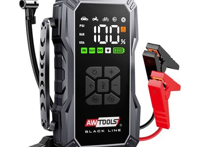 Käivitusabi/akupank/kompressor/LED (4in1) 12000mAh