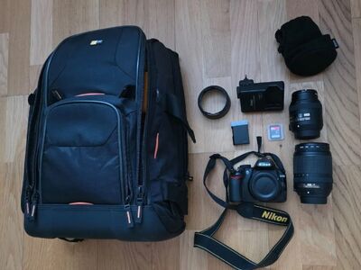 Nikon D3100 koos lisadega