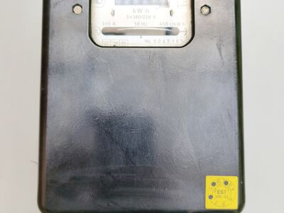 Voolumõõtja 3x380/220V retro, bakeliit, antiik