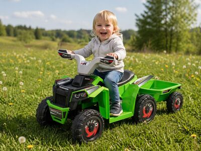 Laste elektriline ATV haagisega