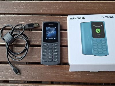 Nokia 105 4G nuputelefon / mobiiltelefon. Dual SIM