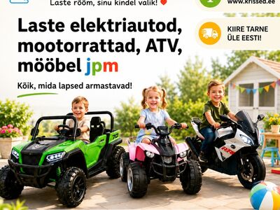 Uued laste atv-d, elektriautod, suur valik!!